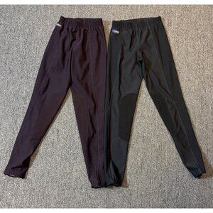 IRIDEON Womens XS Riding Pants Breeches Purple & Black Lot of 2 Pair